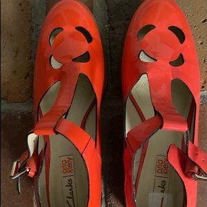 Clarks Patent Leather Mary Jane’s